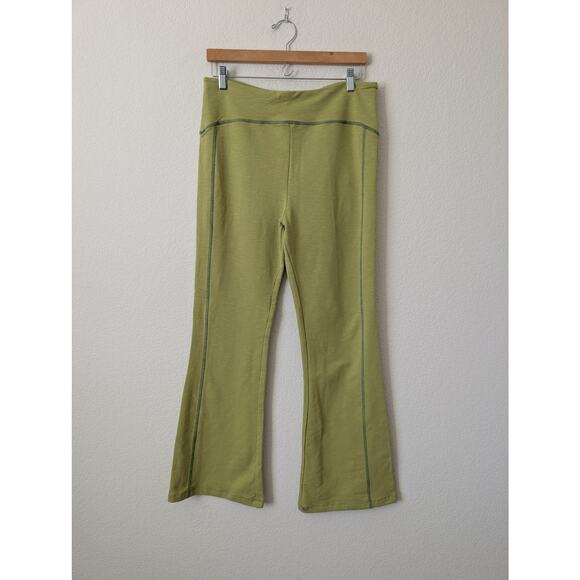 NWT Known Supply Matcha Green Flared Leggings - Size XL Organic Cotton Lounge - Picture 8 of 11
